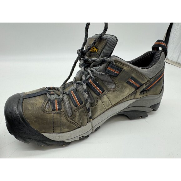 Keen Men's ASTM F2413-11 Steel Toe Utility Work Shoes Size 8 Green Black Lace Up - Picture 12 of 16